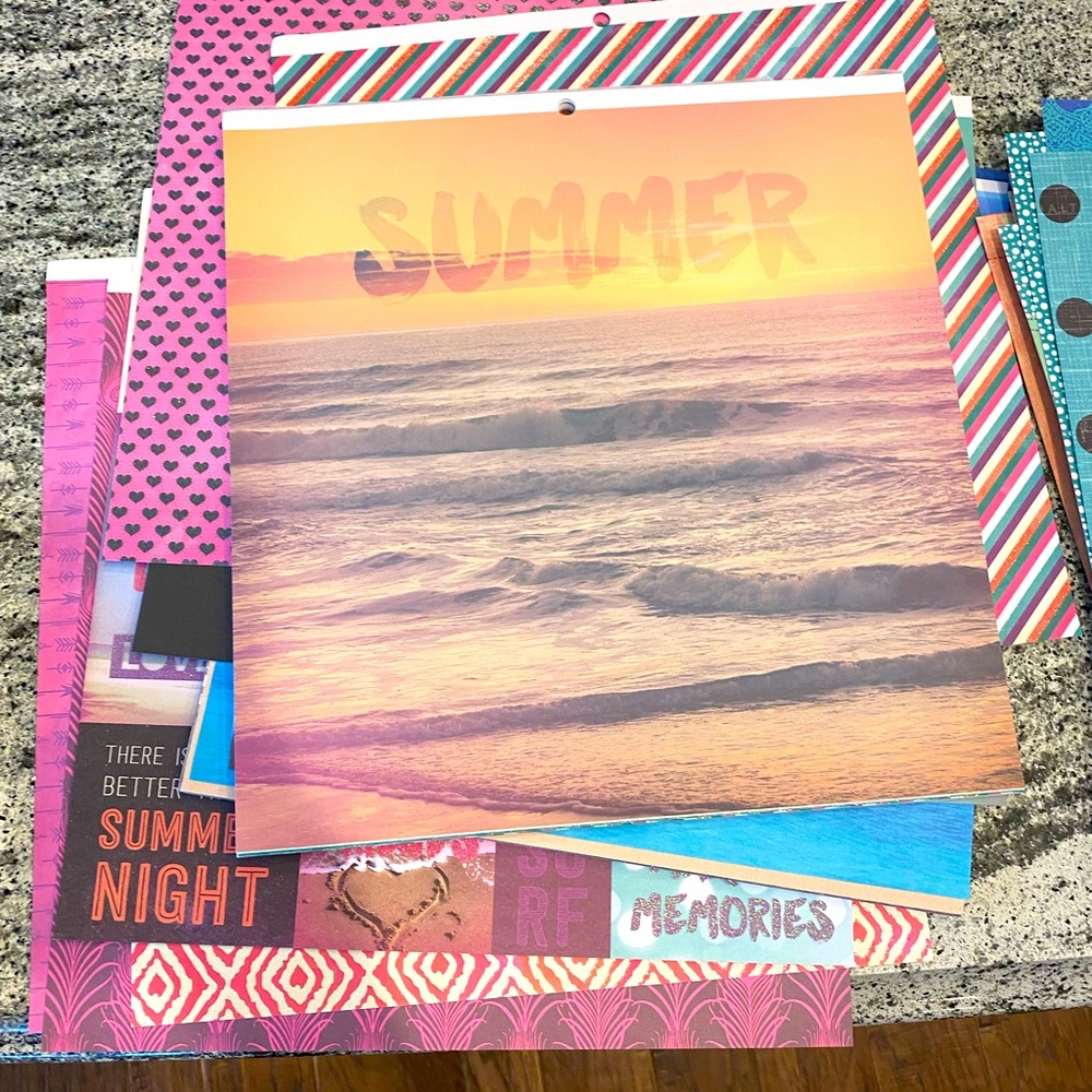 Cardstock, scrapbook paper